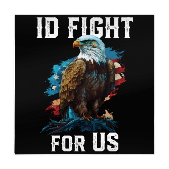I'd Fight for US American Bald Eagle America USA Mahjong Mats