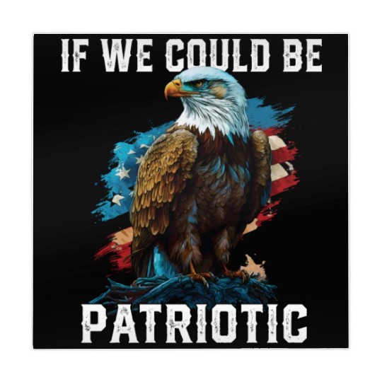 If We Could Be Patriotic USA American Bald Eagle Mahjong Mats