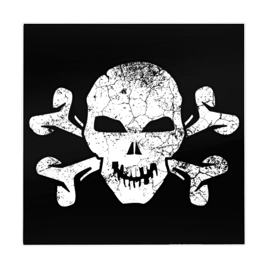 Cracked Skull And Crossbones Mahjong Mats