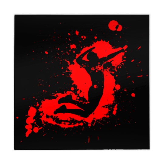 Volleyball Spike Man Red Mahjong Mats