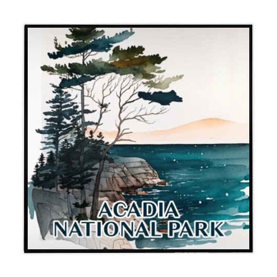 Acadia National Park Watercolor Mahjong Mats