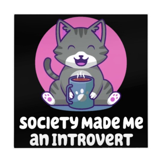 Handcrafted by Society Introvert Sayings Antisocia Mahjong Mats