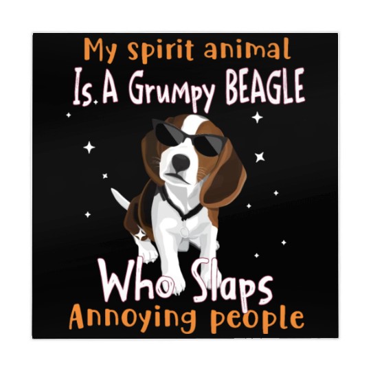 My Spirit animal Is A Grumpy Beagle Mahjong Mats