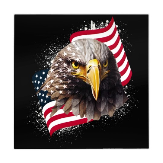 Patriotic Eagle US American Flag Bald Eagle USA Mahjong Mats