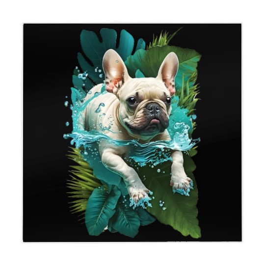 French Bulldog on Vacation Mode Mahjong Mats
