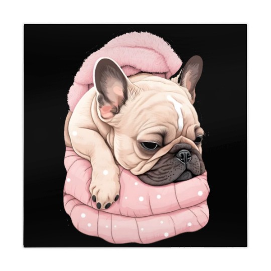 Cozy Naptime with a French Bulldog Mahjong Mats