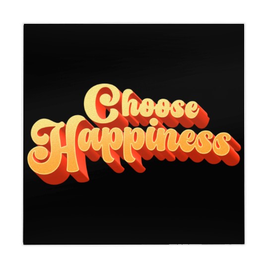 Choose Happiness Typography Mahjong Mats
