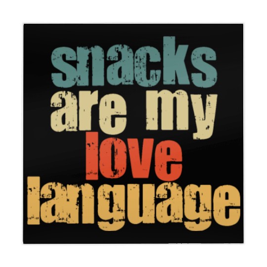 Snacks Are My Love Language Mahjong Mats