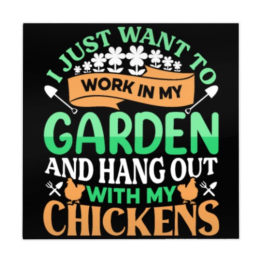 Green Garden Hangout With My Chickens Mahjong Mats