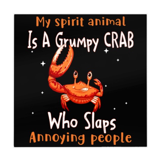 My Spirit animal Is A Grumpy Crab Mahjong Mats