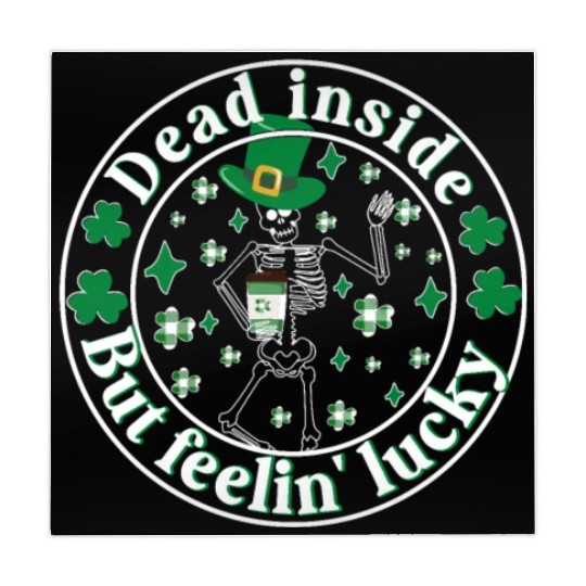 Dead Inside But Feelin Lucky St Patricks Day Mahjong Mats