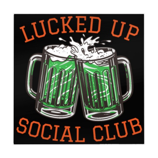 Lucked Up Soociial Clubb, Green Beer, Irish Group Dri Mahjong Mats