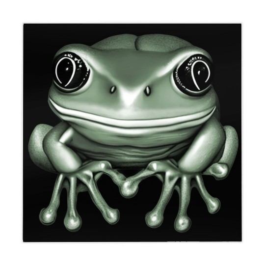 cute frog green Mahjong Mats