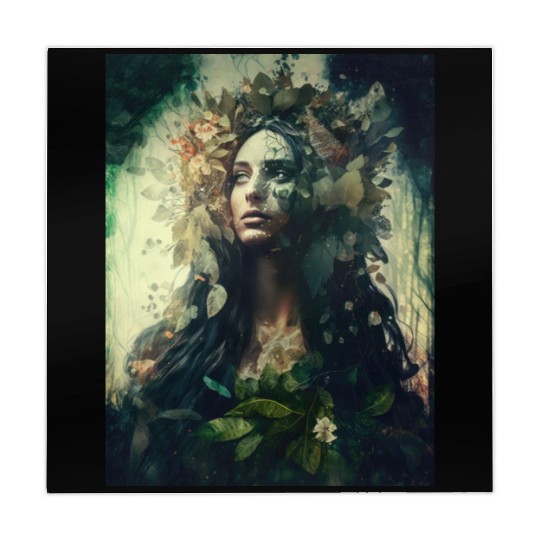 Nature Goddess - Woodland Witchy Forest Greenwoman Mahjong Mats
