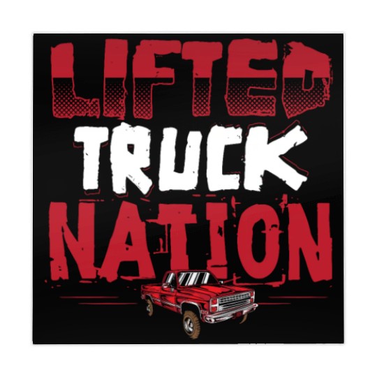 Lifted Truck Nation Pickup Truck Square Body Truck Mahjong Mats