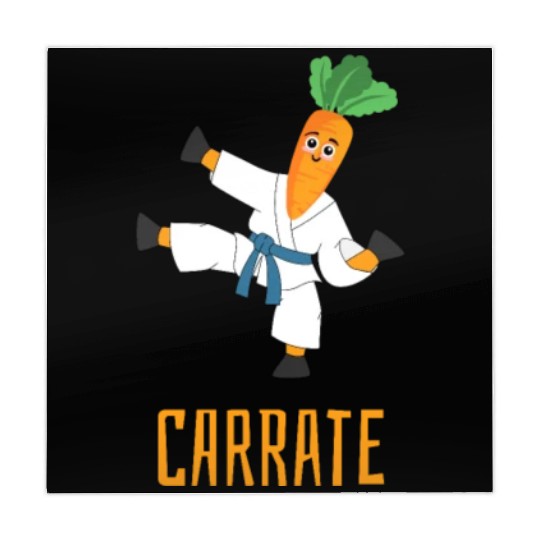 Carrate Carrot Lover Karate Coach Martial Artist Mahjong Mats