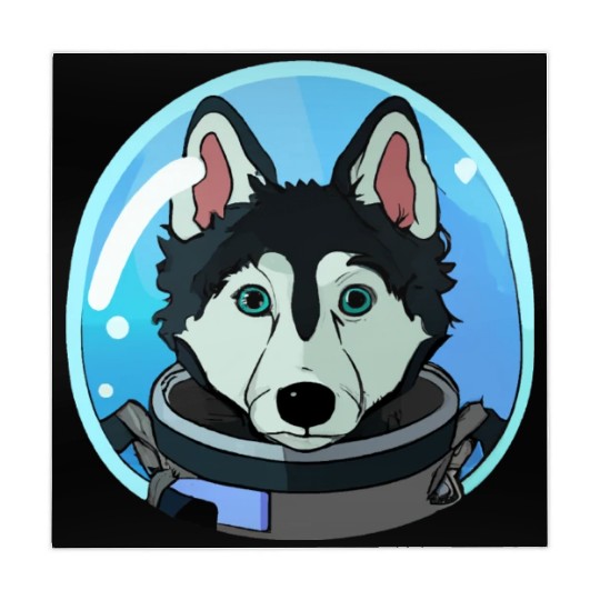 Husky Dog Cosmonaut Dog Lover Puppy Retro Mahjong Mats