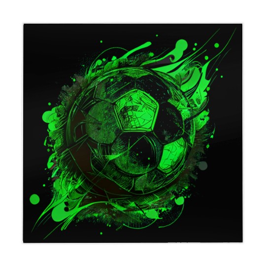 Green Soccer ball, Football, Sports Mahjong Mats