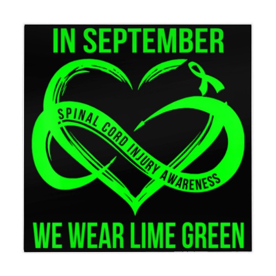 In September We Wear Lime Green Spinal Cord Injury Mahjong Mats