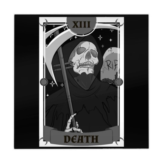 Anime Tarot Card Death Grim Reaper Occult Gothic W Mahjong Mats