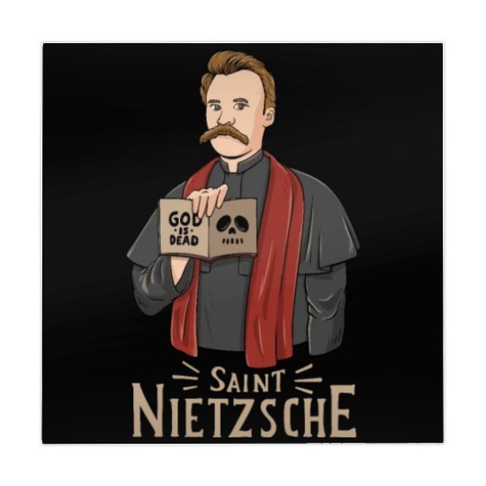 Saint Nietzsche Design for a Philosophy Student Mahjong Mats