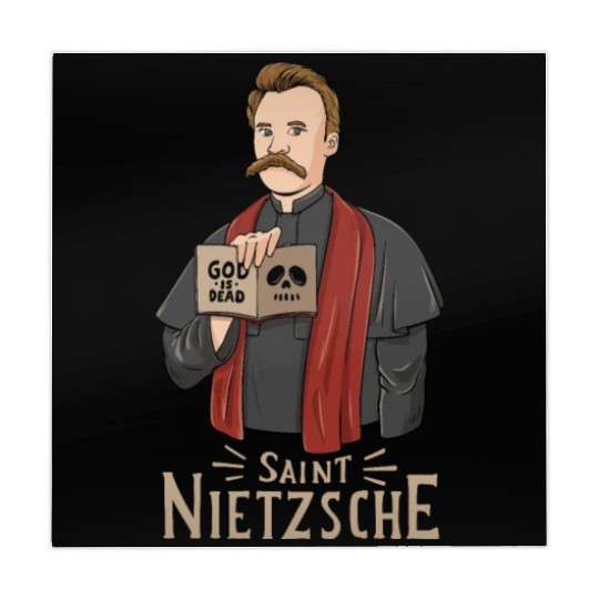 Saint Nietzsche Design for a Philosophy Student Mahjong Mats