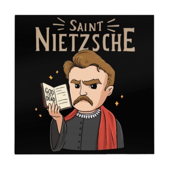 Saint Nietzsche Design for a Philosophy Student Mahjong Mats
