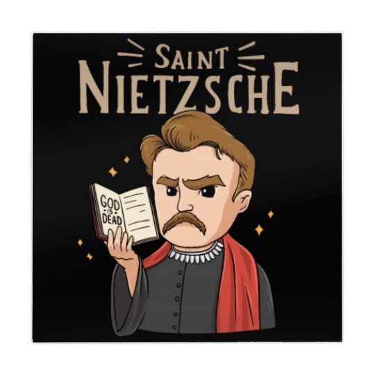 Saint Nietzsche Design for a Philosophy Student Mahjong Mats