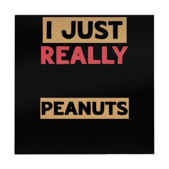I Just Really Hate Peanuts Peanut Allergic Mahjong Mats