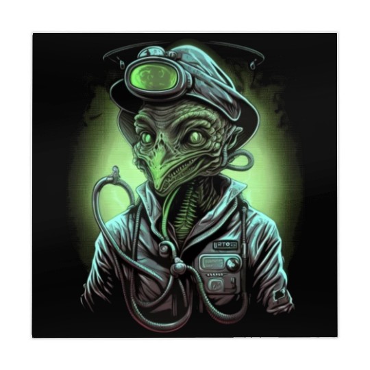 Alien Nurse Stethoscope Syringe UFO Mahjong Mats