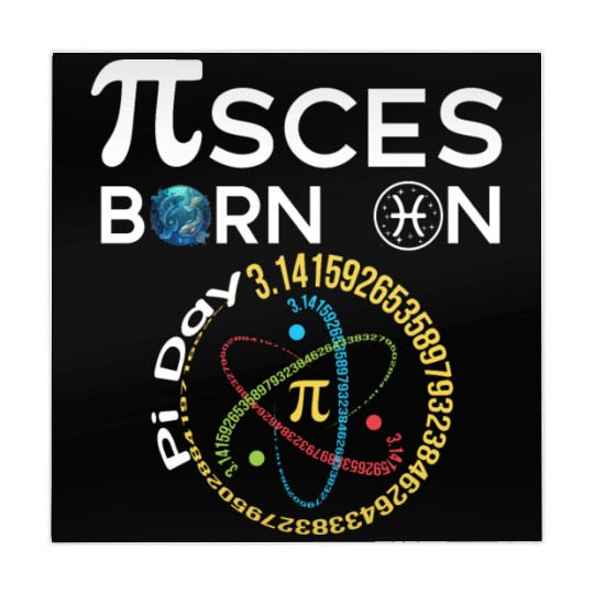 Pi Day Birthday Baby Born on Pi Day Pisces Mahjong Mats
