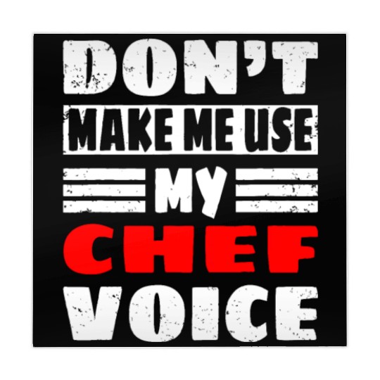 Don't Make Me Use My Chef Voice - Funny Kitchen Wo Mahjong Mats