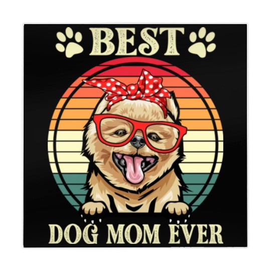 Funny Best Pomeranian Dog Mom For Dog Lover Mahjong Mats
