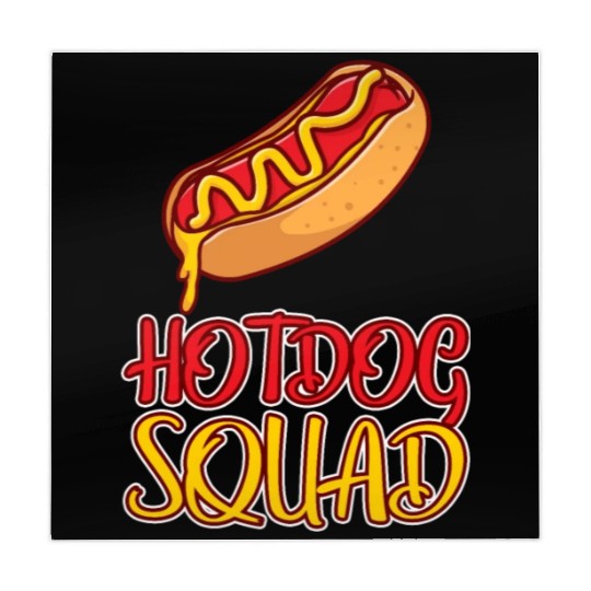 Hot Dog Squad Cool Weiner Puppy Dog Lover Humor Mahjong Mats