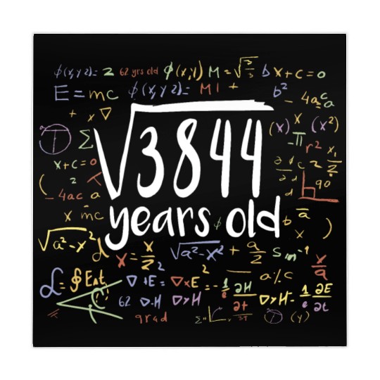 62 Birthday Square Root of 3844: 62 Years Old Mahjong Mats