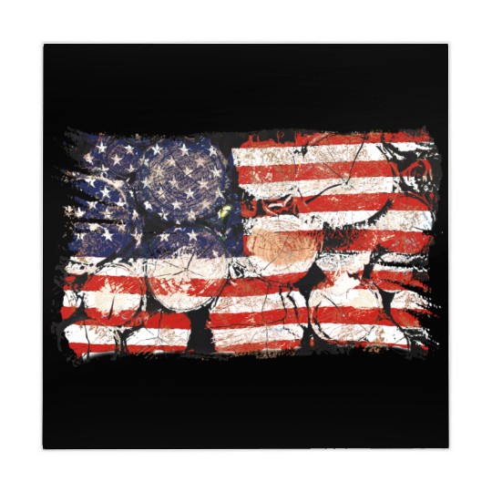 The Usa Flag Tree Trunks America Patriotism Mahjong Mats