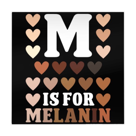 Black history month m for melanin african american Mahjong Mats