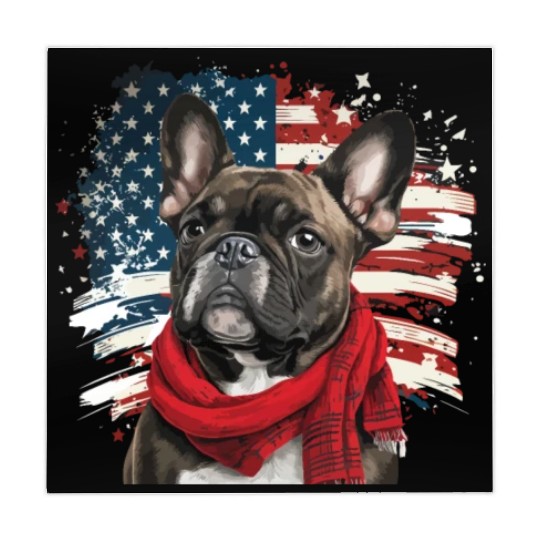 America USA Flag 4th Of July American Dog Lover Mahjong Mats