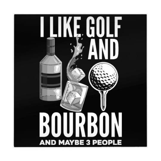 Golf Bourbon Whiskey Gift Golfer Mahjong Mats