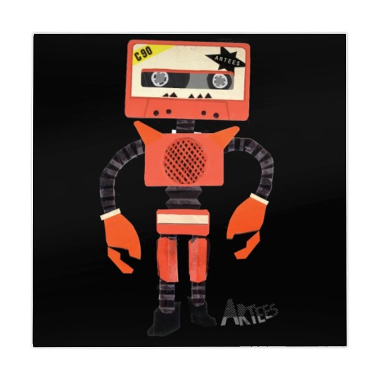 Orange Tape Robot Mahjong Mats