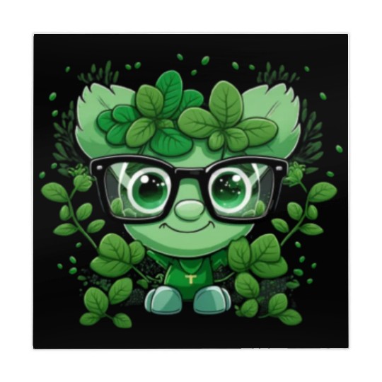 cute st Patricks day cute shamrock wherein glasses Mahjong Mats