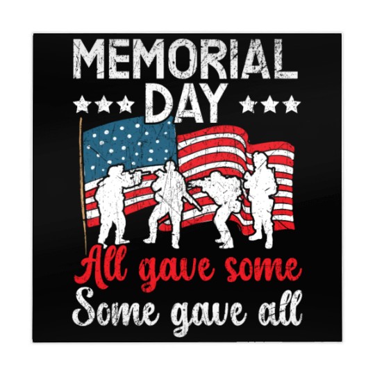 All Gave Some Some Gave All USA Flag Memorial Day Mahjong Mats