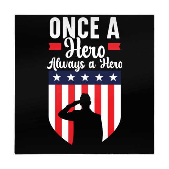 Once A Hero Always A Hero USA Flag Memorial Day Mahjong Mats