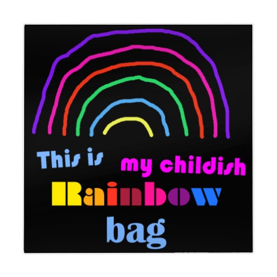 This is my childish rainbow bag Mahjong Mats