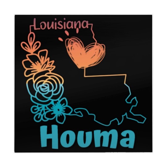 I love my home town Houma Louisiana Mahjong Mats