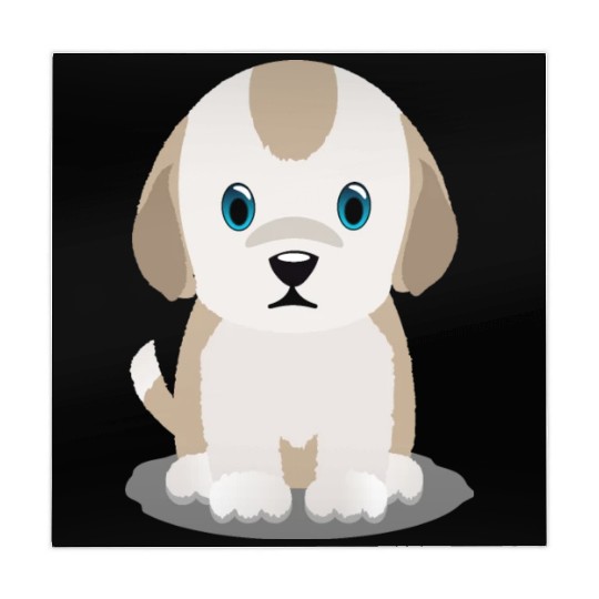 Cute and Adorable Light Brown Puppy Mahjong Mats
