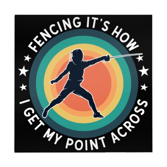 Fencing Fencing Its How I Get My Point Across Mahjong Mats