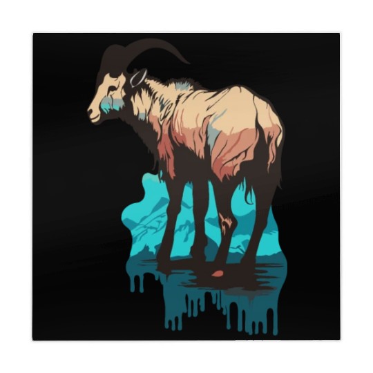 a mountain goat lives in the mountains Mahjong Mats