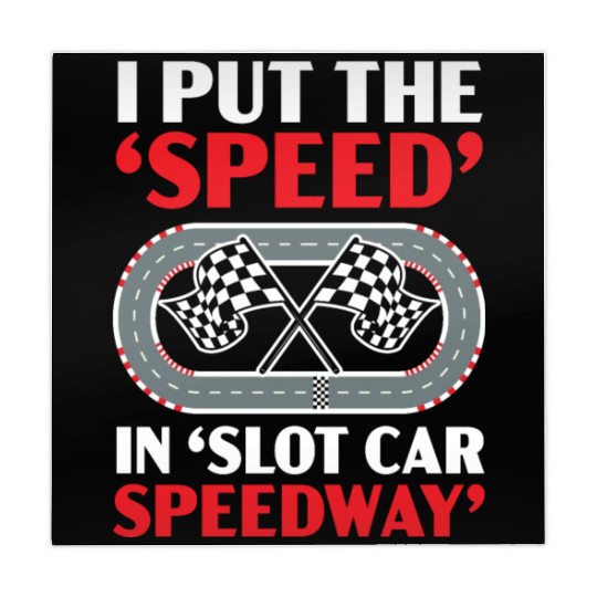 I Put The Speed In Slot Car Speedway Slot Racing Mahjong Mats