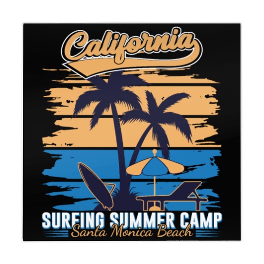 California Surfing Summer Camp Mahjong Mats